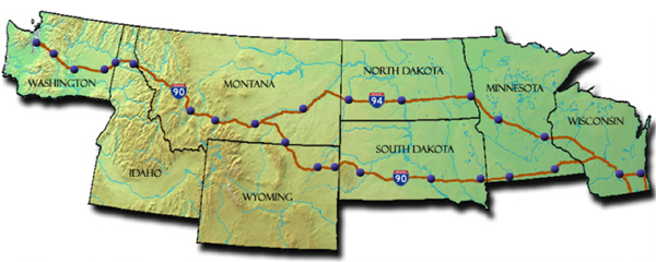 Mountains To Sound Greenway I 90 Map America S Byways