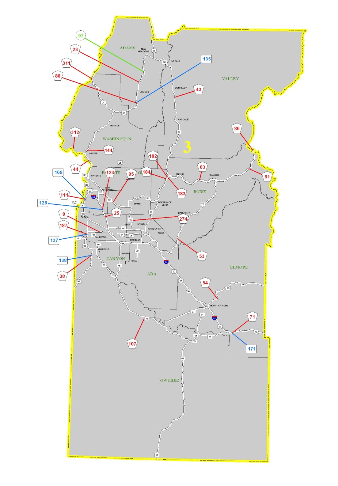 District 3 - South-West Idaho